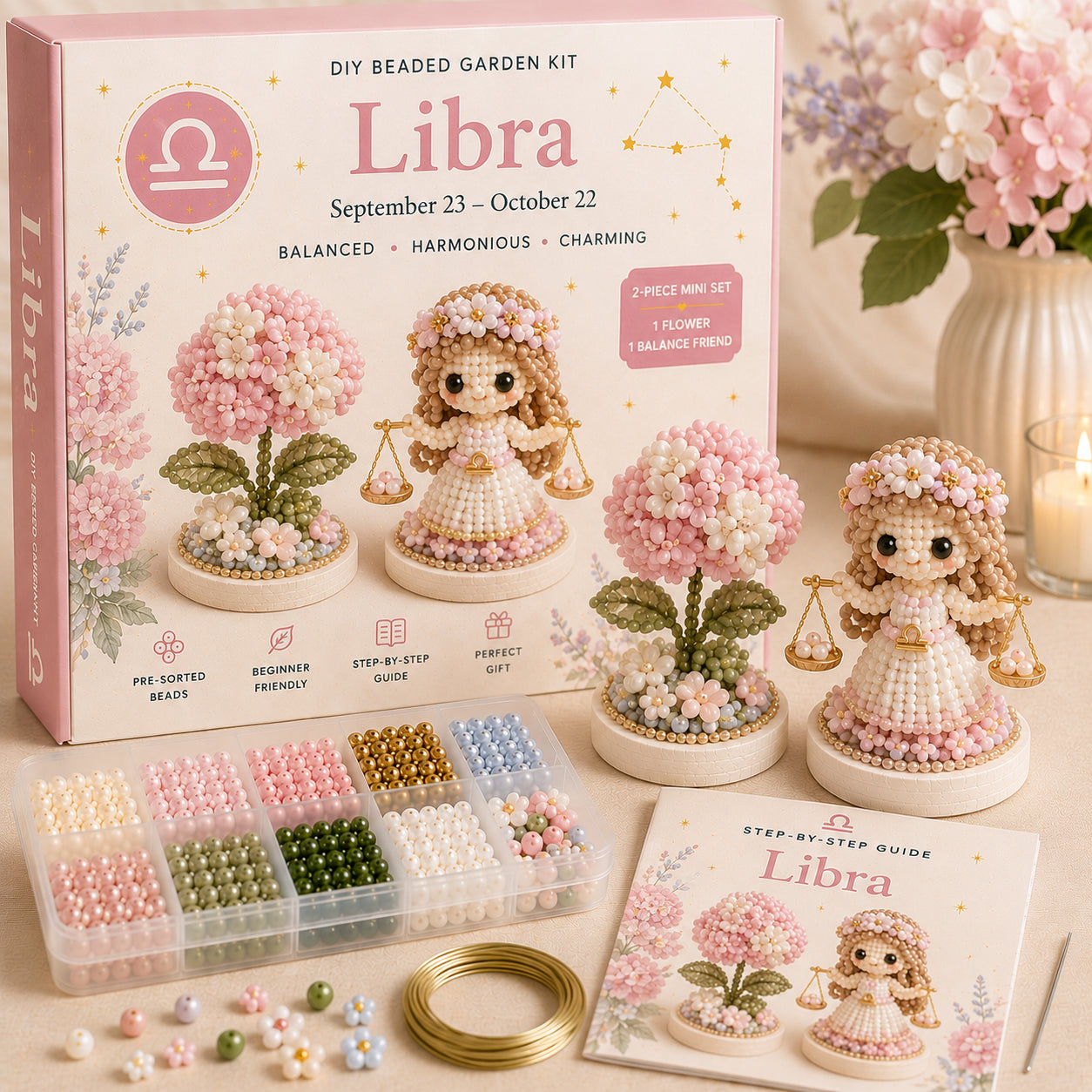✨ 12 Zodiac Signs DIY Beaded Garden Kit | Build Your Sign, Grow Your Magic